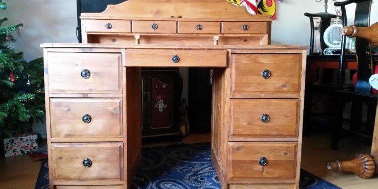 Antique Pine Writing Desk Reclaimed Pine Furniture