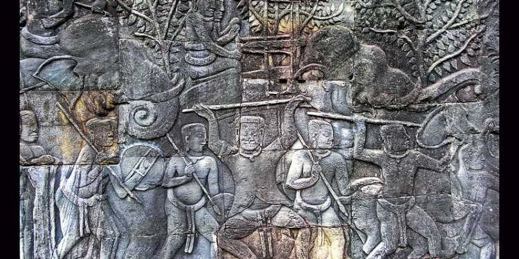 Cambodia - Bayon Temple - Bas Relief - 13