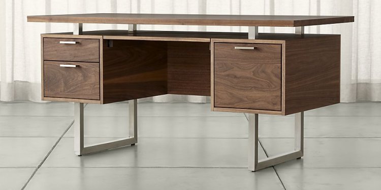 Clybourn Walnut Executive Desk