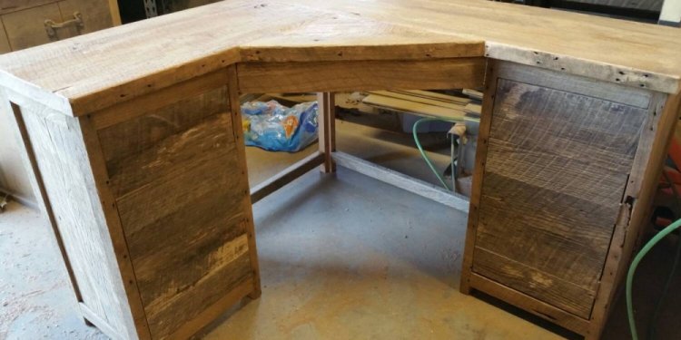 Reclaimed Wood Corner Desk Reclaimed Pine Furniture