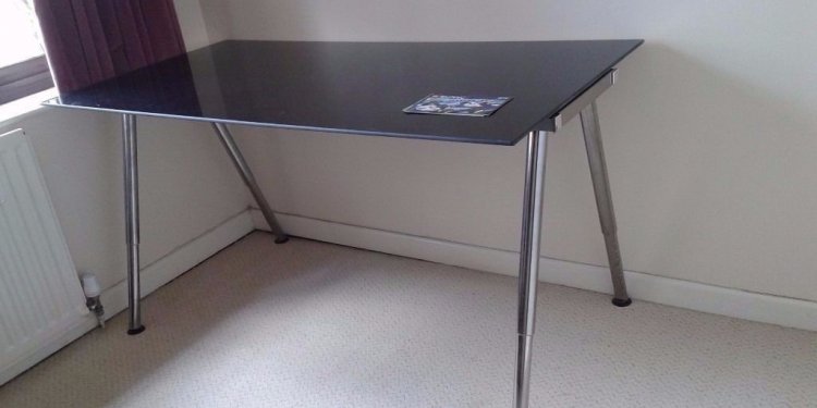 Ikea Black Glass Desk