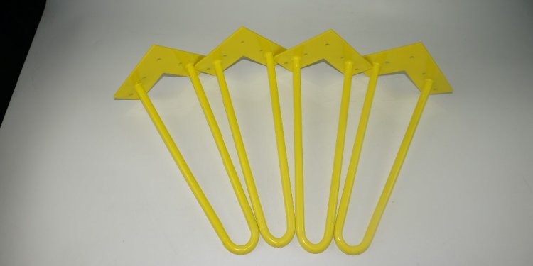 12 inch Yellow Hairpin Metal