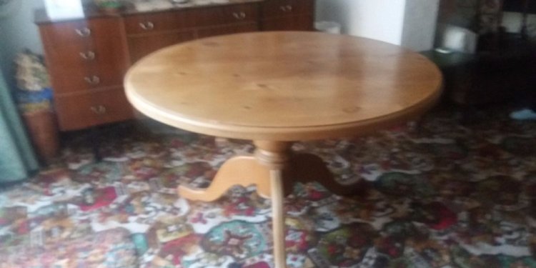 Waxed Pine Dining Table and