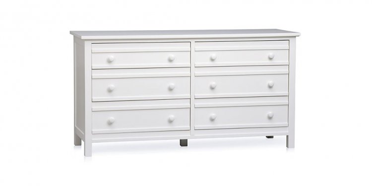 White 6 Drawer Dresser