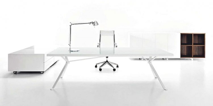 White Office Desk