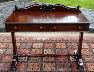 Antique Writing table with Polished Wood top.