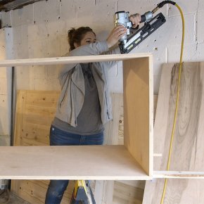 Assembling the Frame of the Media Unit.