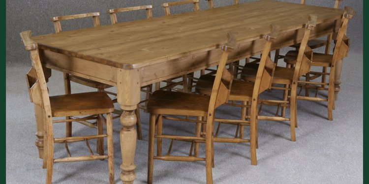 Pine tables and chairs