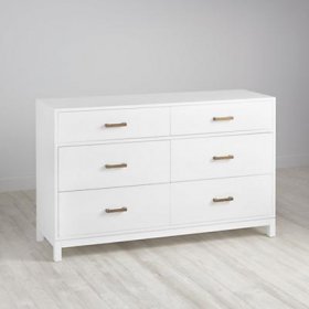 Cargo 6-Drawer Dresser (White)