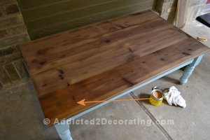 coffee table makeover 6