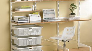 Container Store wall mount desk