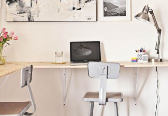 DIY Computer Desk - standing desk