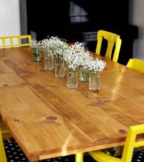 DIY Dining Room Table (by A Beautiful Mess) DIY Dining Room Table (by A Beautiful Mess)