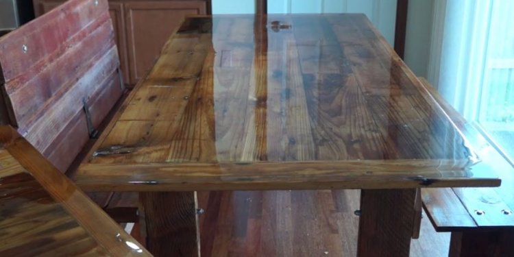 Reclaimed Wood Dining Table with Bench