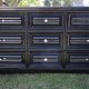 Black 9 Drawer Dresser