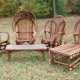 Reclaimed wood patio furniture