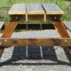 Reclaimed wood Picnic Table
