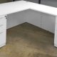 White Desk storage