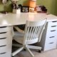 White Desk with drawers IKEA