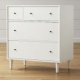 White Four Drawer Dresser