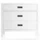 White three Drawer Dresser