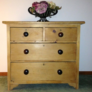 Small English pine chest, circa 1890s