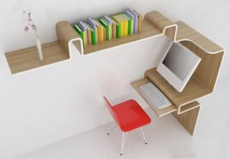 space saving desk storage