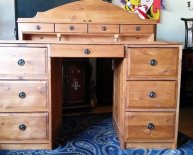 Antique Pine Writing Desk