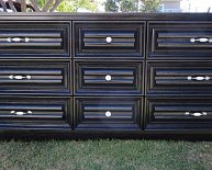 Black 9 Drawer Dresser