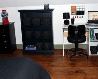 Computer desk with Filing cabinets