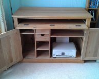 Desk with storage Shelves