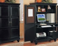 Espresso Computer Armoire