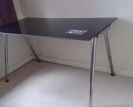 Glass small desk