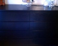 IKEA Black Dresser 4 drawers