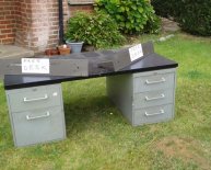 Metal Desk with drawers