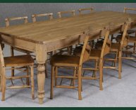 Pine tables and chairs
