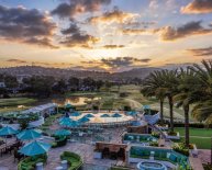 Poolside tables and chairs