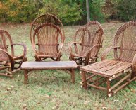 Reclaimed wood patio furniture