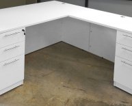 White Desk storage