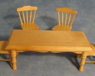 Pine Table chairs